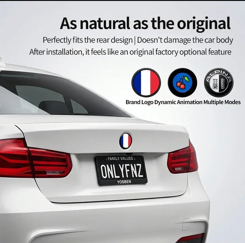 NEVO Glow – סמל LED דיגיטלי לתא המטען ל-BMW